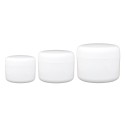 Lot Pots Blanc Double paroi - 50ML, 100ML et 250ML