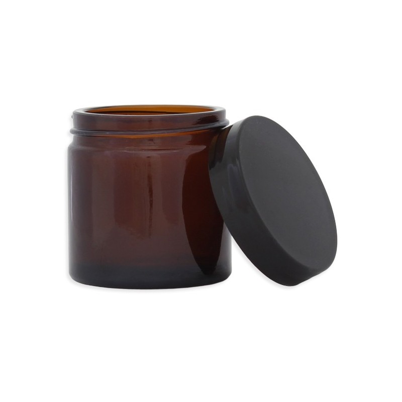 Pommadier en verre ambré - 60ML