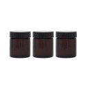 Lot 3 Pommadiers en verre ambré - 30ML