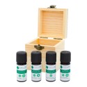 Coffret Aromathérapie 4 flacons d'huiles essentielles