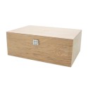 Boite en bois de rangement pour 20 flacons de 5 ou 10ml et 4 flacons de 50ml + Espace de rangement
