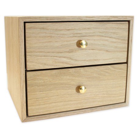Boite en bois de rangement pour 72 flacons de 5 ou 10ml
