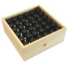 Boite en bois de rangement pour 72 flacons de 5 ou 10ml