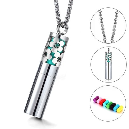 Pendentif Diffuseur d'huiles essentielles Fleurs