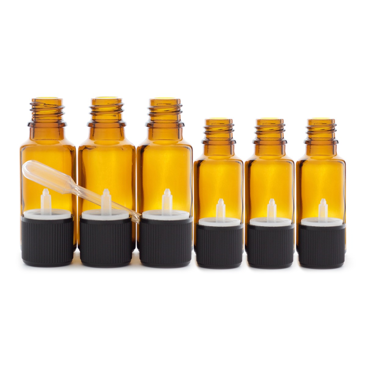 Flacon jaune 100ml compte-gouttes DIN18