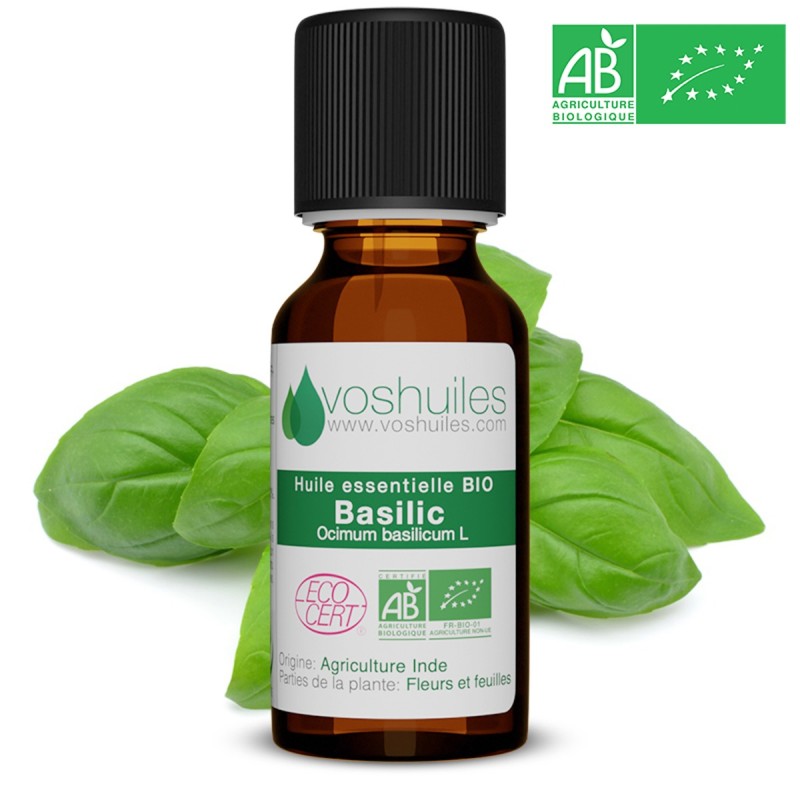 Huile Essentielle BIO de Basilic