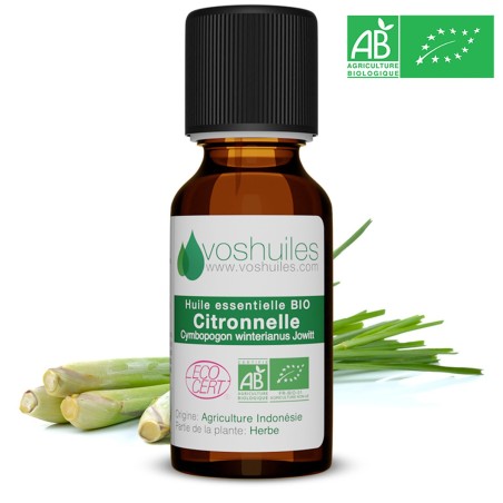 Huile Essentielle BIO de Citronnelle