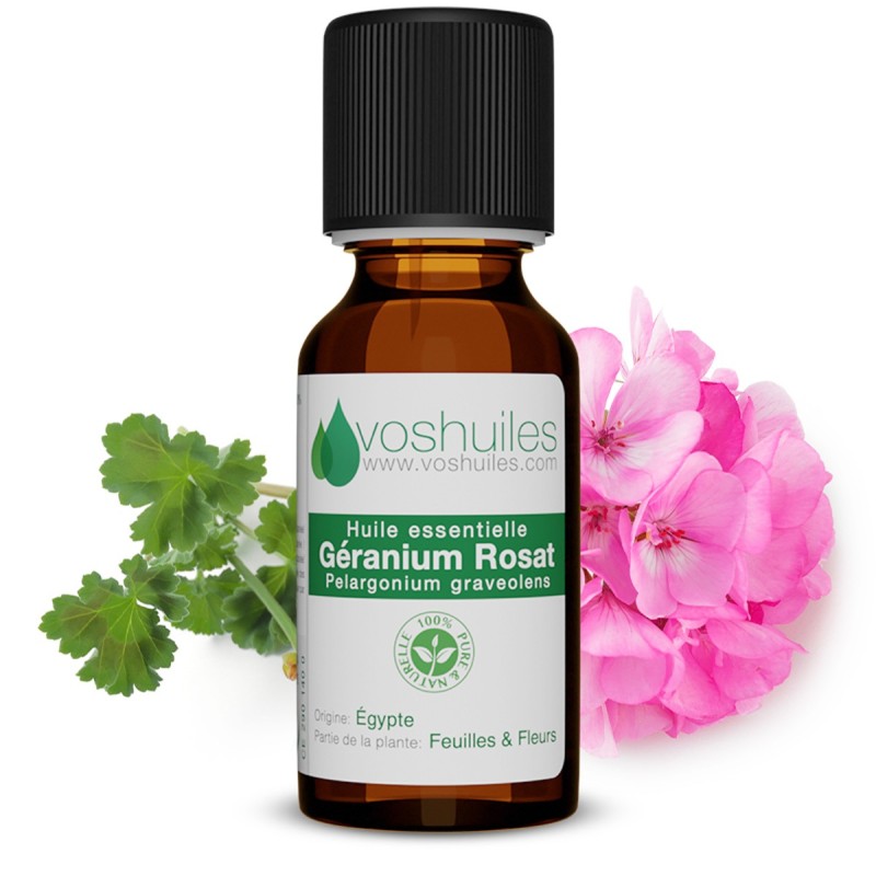 HUILE ESSENTIELLE DE GÉRANIUM ROSAT – 5 ML - Institut Inari