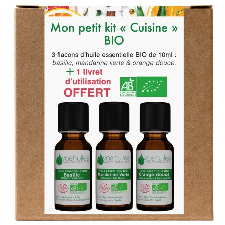 Mon petit kit « Cuisine » 3 Huiles essentielles Bio
