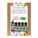 Kit Massage Sport - 4 huiles essentielles et 1 huile végétale