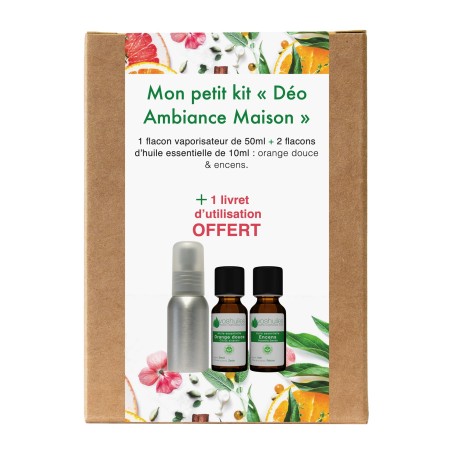 Mon petit Kit « Déo Ambiance Maison » 2 Huiles essentielles et 1 Vaporisateur de 50ML