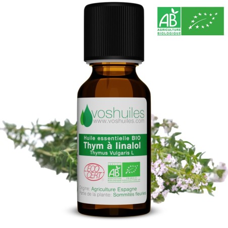 Huile Essentielle BIO de Thym à linalol