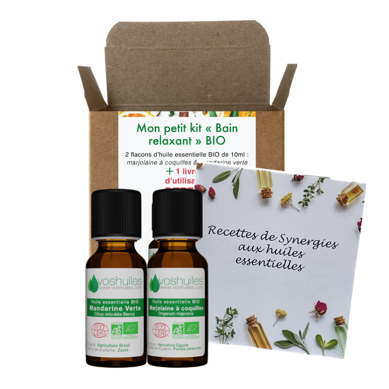 Mon petit kit « Bain relaxant » 2 Huiles essentielles Bio