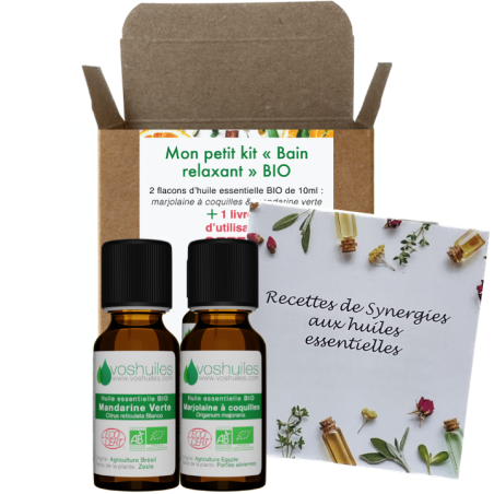 Mon petit kit « Bain relaxant » 2 Huiles essentielles Bio