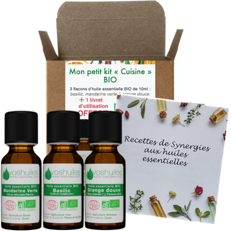 Mon petit kit « Cuisine » 3 Huiles essentielles Bio