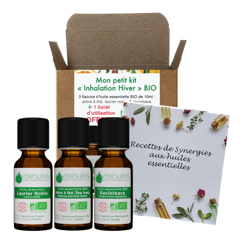 Mon petit Kit « Inhalation Hivers » 3 Huiles essentielles Bio