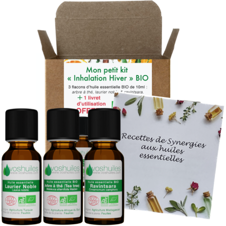 Mon petit Kit « Inhalation Hivers » 3 Huiles essentielles Bio