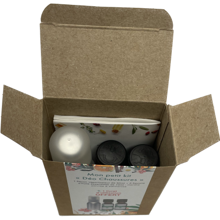 Mon petit Kit « Déo chaussures » 2 Huiles essentielles et 1 Vaporisateur de 50ML