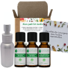 Mon petit Kit « Jardin » 3 Huiles essentielles et 1 Vaporisateur de 50ML