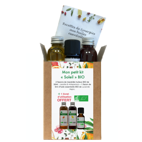 Mon petit Kit « Soleil » 2 Macérât Bio et 1 huile essentielle Bio
