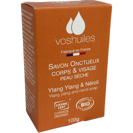 Savon Ylang Ylang et Néroli pour peau sèche COSMOS