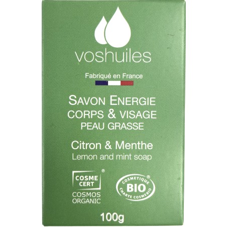 Savon Citron et Menthe pour peau grasse