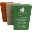 Lot de 3 Savons aux Huiles essentielles & Végétales