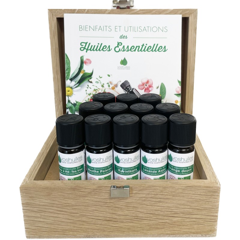 Coffret 12 huiles essentielles BIO