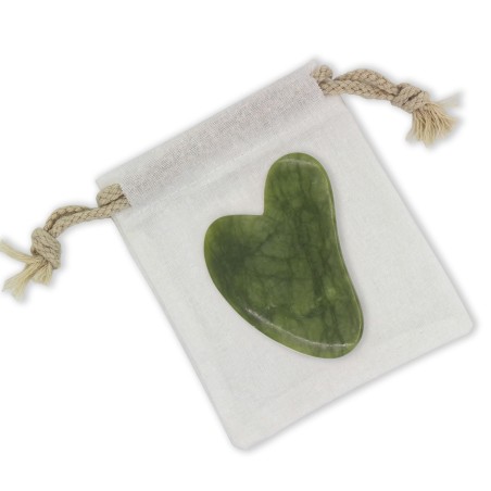 Gua sha en pierre de Jade