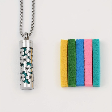 Pendentif Diffuseur d'huiles essentielles Fleurs