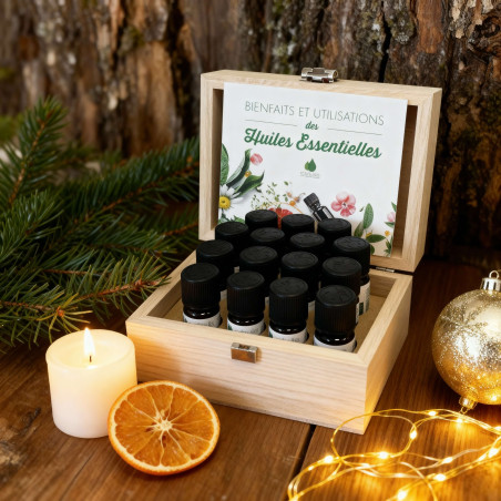 Coffret 12 huiles essentielles bio pour Noël