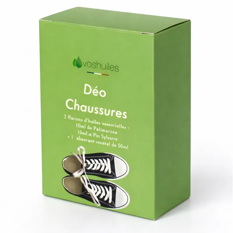 Kit Déo Chaussures - 2 Huiles Essentielles et 1 Vaporisateur de 50ML