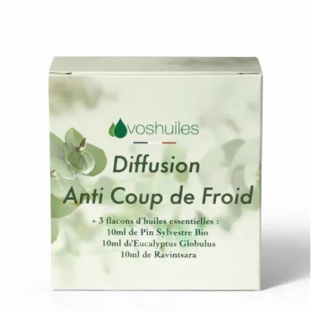 Kit Diffusion Anti Coup de Froid - 3 Huiles Essentielles
