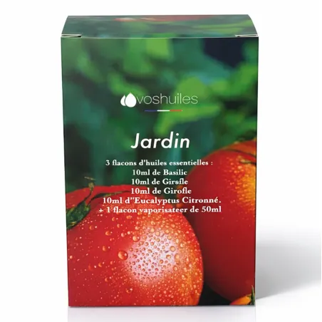 Kit Jardin - 3 Huiles Essentielles et 1 Vaporisateur de 50ML