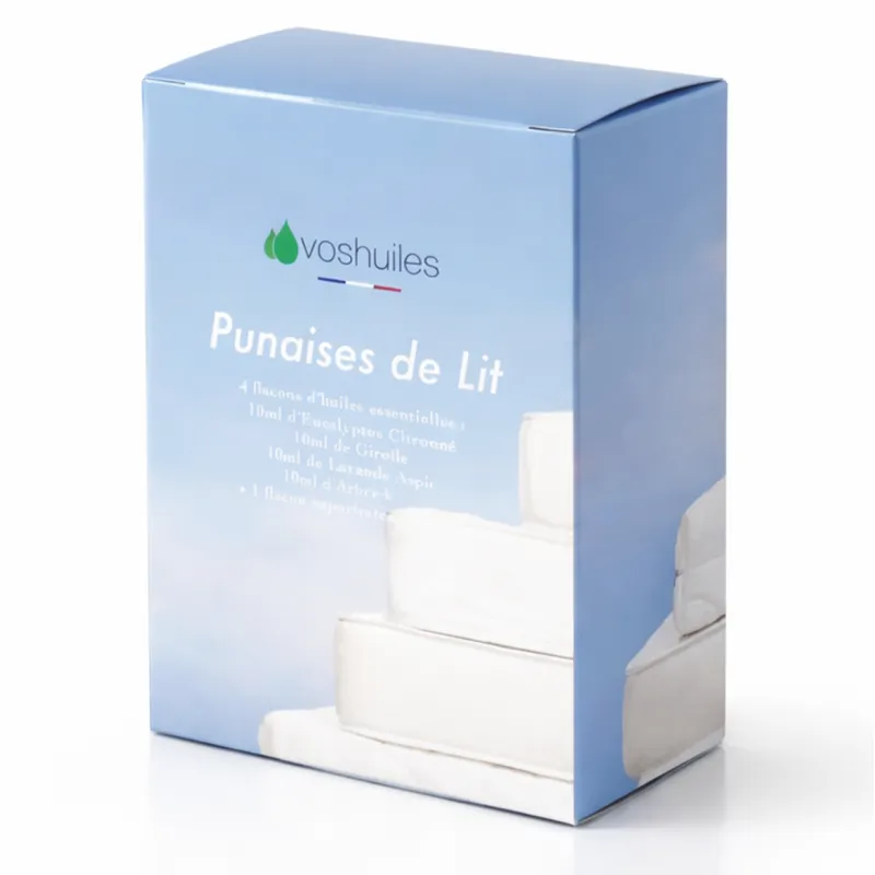 Kit Punaises de Lit - 4 Huiles Essentielles et 1 Vaporisateur 50ML