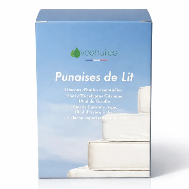Kit Punaises de Lit - 4 Huiles Essentielles et 1 Vaporisateur 50ML