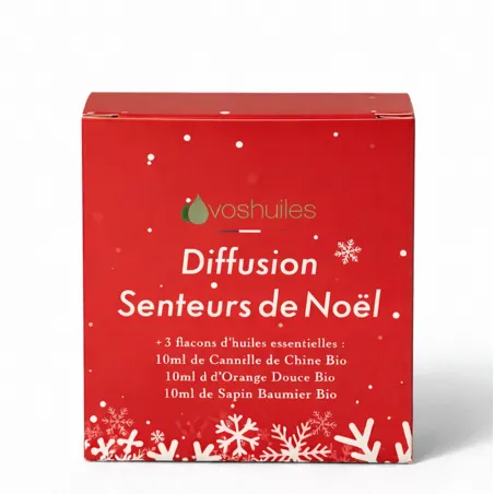Kit Diffusion Senteurs de Noël - 3 Huiles Essentielles BIO
