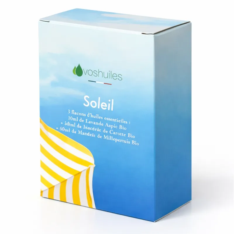 Kit Soleil - 2 Macérâts BIO et 1 Huile Essentielle BIO