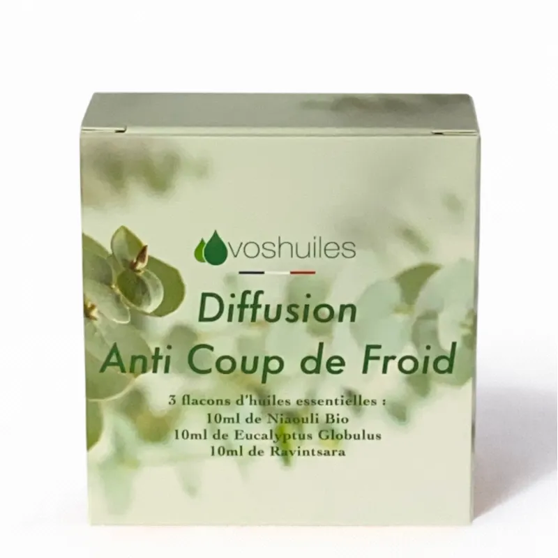 Kit Diffusion Anti Coup de Froid - 3 Huiles Essentielles