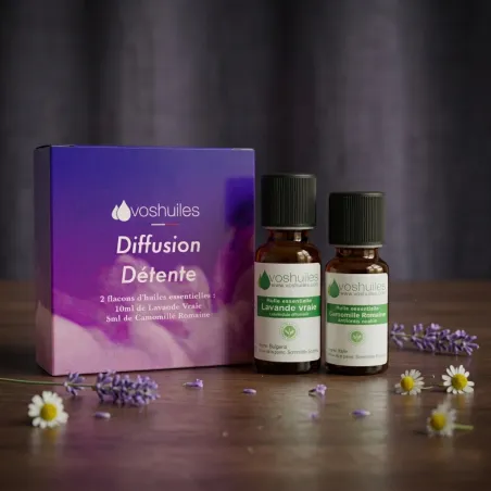 Kit Diffusion Détente - 2 Huiles Essentielles