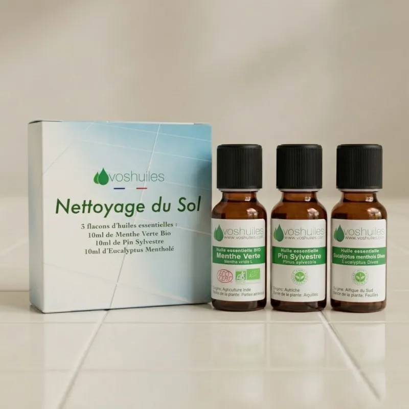 Kit Nettoyage du Sol - 3 Huiles Essentielles