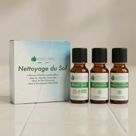 Kit Nettoyage du Sol - 3 Huiles Essentielles