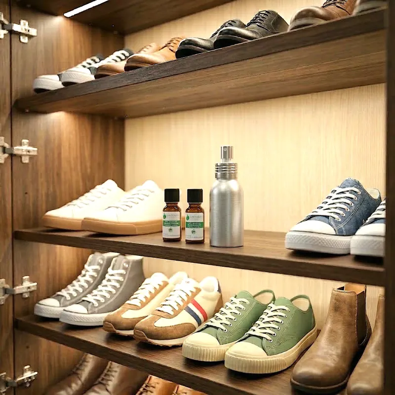 Kit Déo Chaussures - 2 Huiles Essentielles et 1 Vaporisateur de 50ML