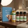 Kit Massage Dos - 3 Huiles Essentielles BIO et 1 Huile Végétale BIO