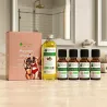 Kit Massage Minceur - 4 Huiles Essentielles BIO et 1 Huile Végétale BIO