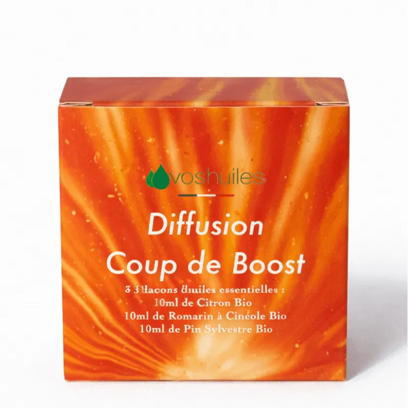 Kit d'huiles essentielles diffusion coup de boost