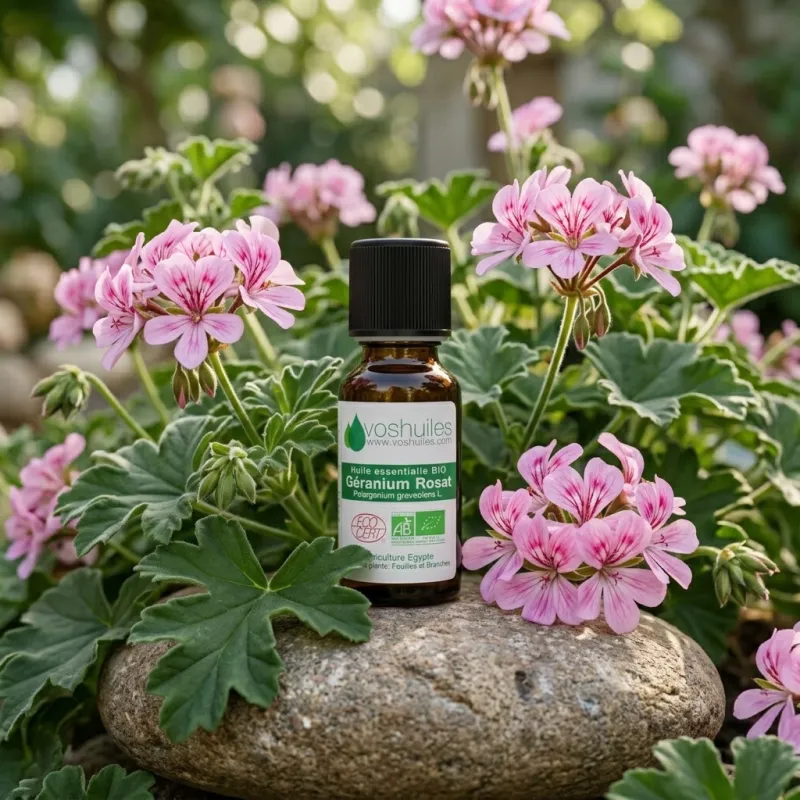 Huile Essentielle BIO de Géranium Rosat