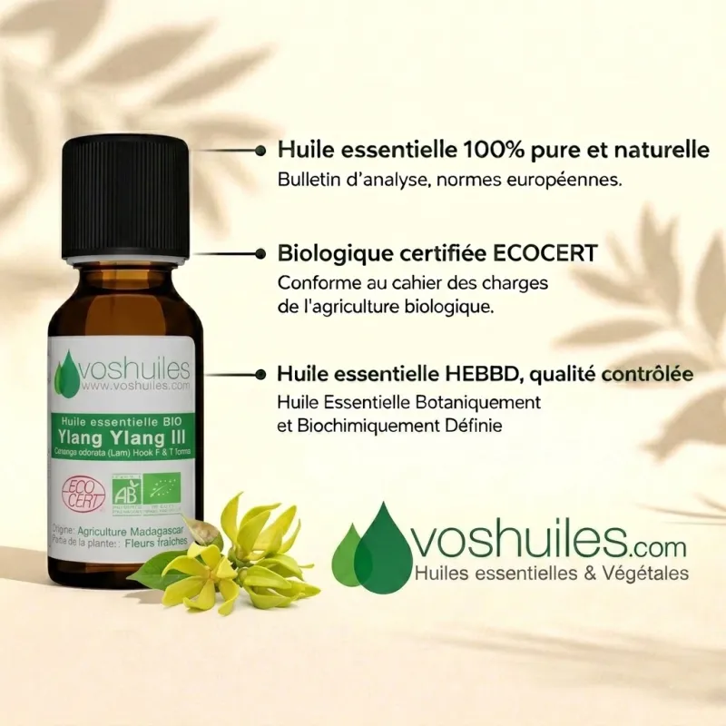 Huile Essentielle BIO d'Ylang Ylang III