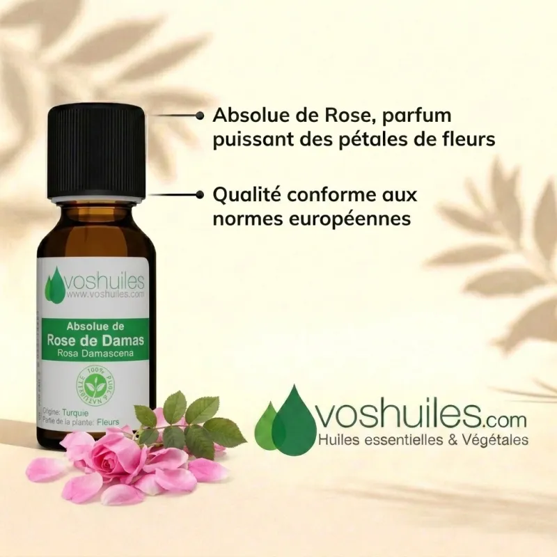 Huile Absolue de Rose de Damas