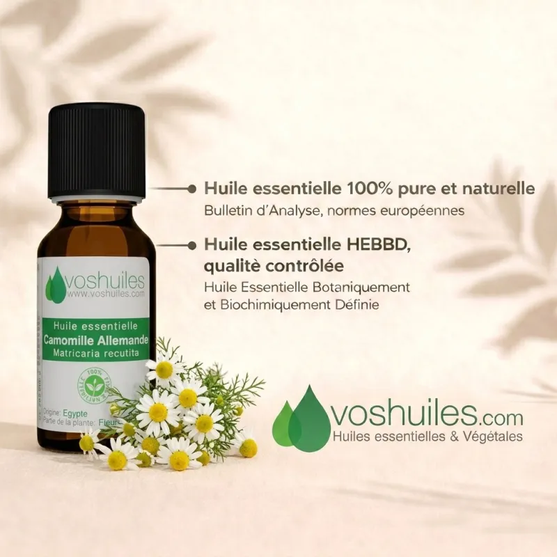Huile Essentielle de Camomille Allemande (Matricaire)